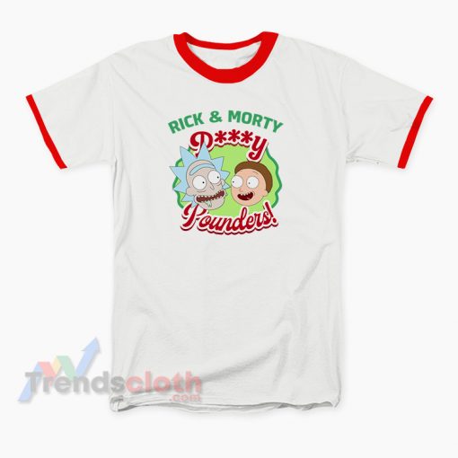 Rick And Morty Pussy Pounders Ringer T-Shirt