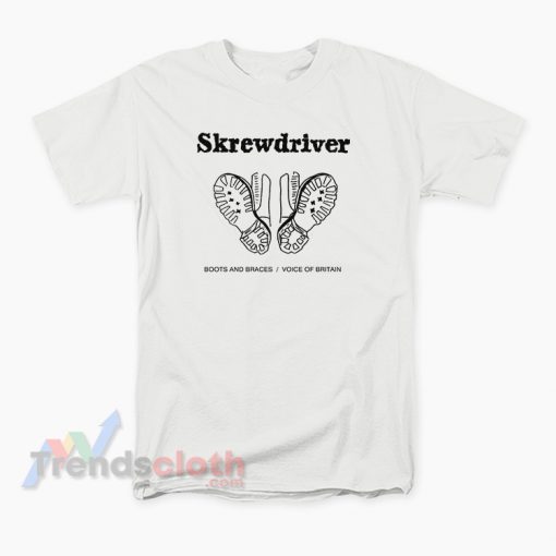 Skrewdriver - Boots And Braces Voice Of Britain T-Shirt