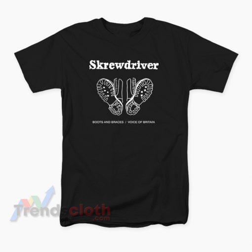 Skrewdriver - Boots And Braces Voice Of Britain T-Shirt