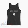 Lets Go Brandon With Skull Middle Finger Tank Top