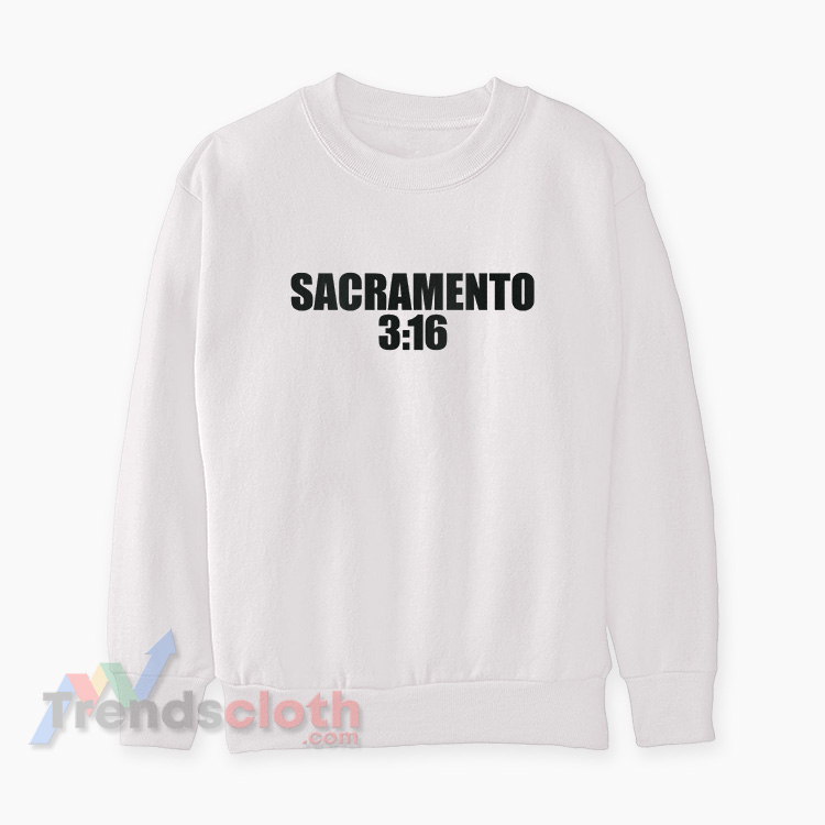 WWE Sacramento 3:16 Sweatshirt
