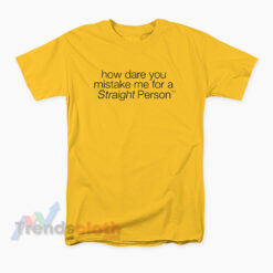 How Dare You Mistake Me For A Straight Person T-Shirt