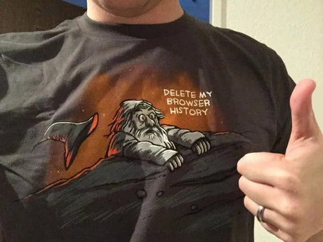 Gandalf Delete My Browser History T-Shirt