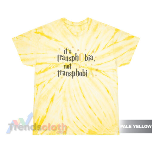 It's Transphobia Not Transphobia Tie Dye T-Shirt