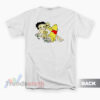 Betty Boop And Winnie The Pooh Love Honey Nudes T-Shirt