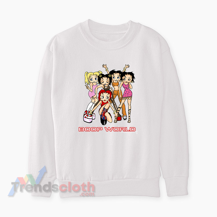 Betty Boop Spice Girls Boop World Parody Sweatshirt
