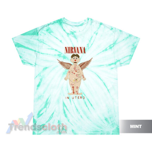 Operation Game Man Nirvana In Utero Tie Dye T-Shirt