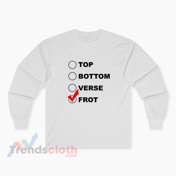 Top Bottom Verse Frot Long Sleeve T-Shirt