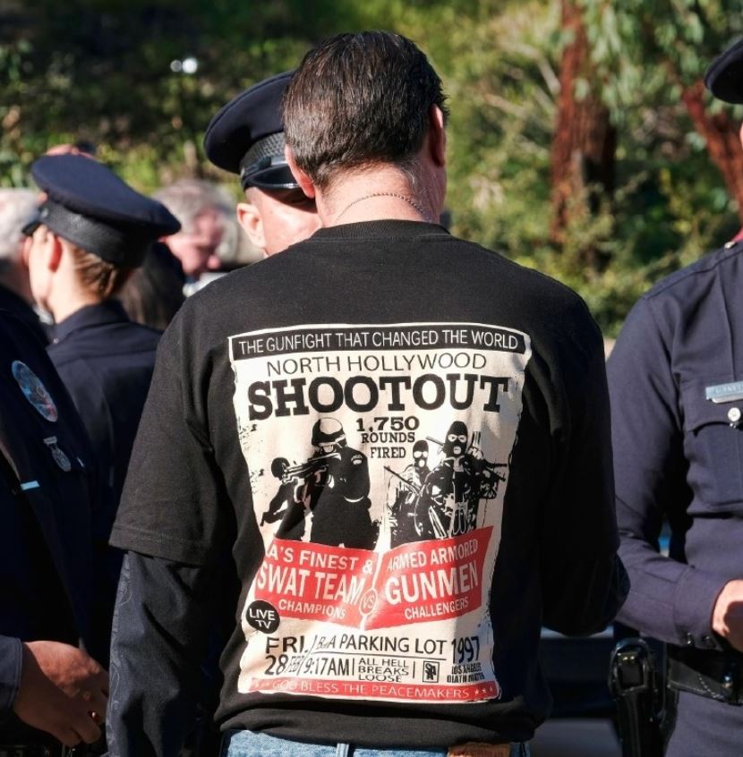 The Gun Fight That Changed The World North Hollywood T-Shirt