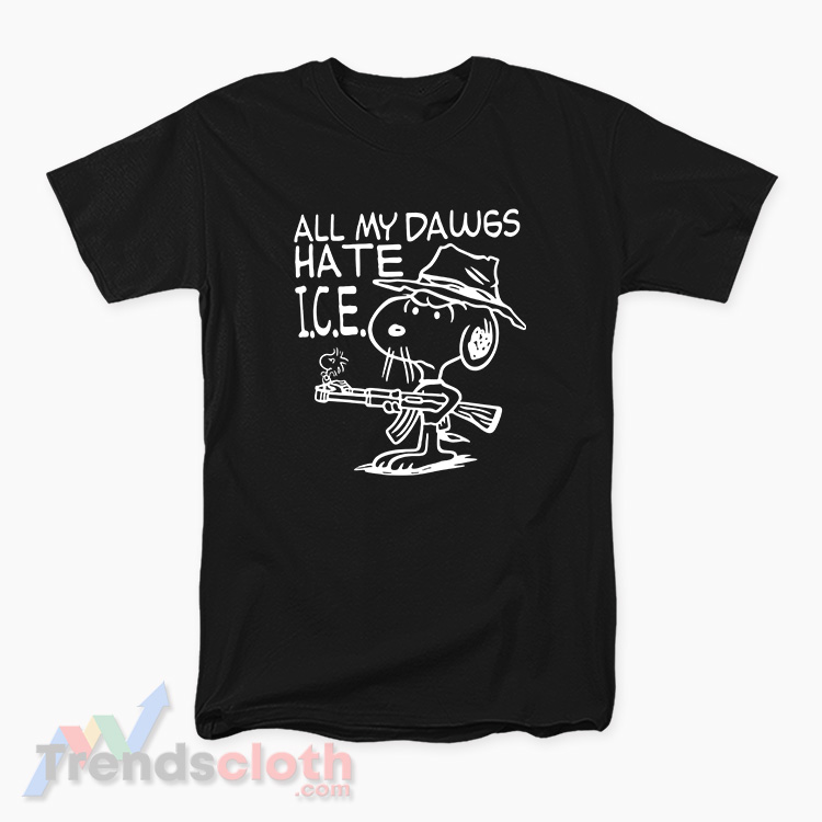 All My Dawgs Hate Ice Kevin Ku T-Shirt